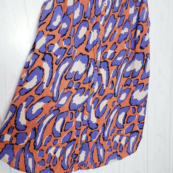 Cabi‎ Small Isla Cami Oversized Tank Top Animal Print Button Front - Picture 6 of 10